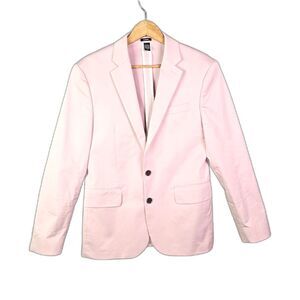 Express Blazer Pink 38S Tailored Notch Lapel Two Button